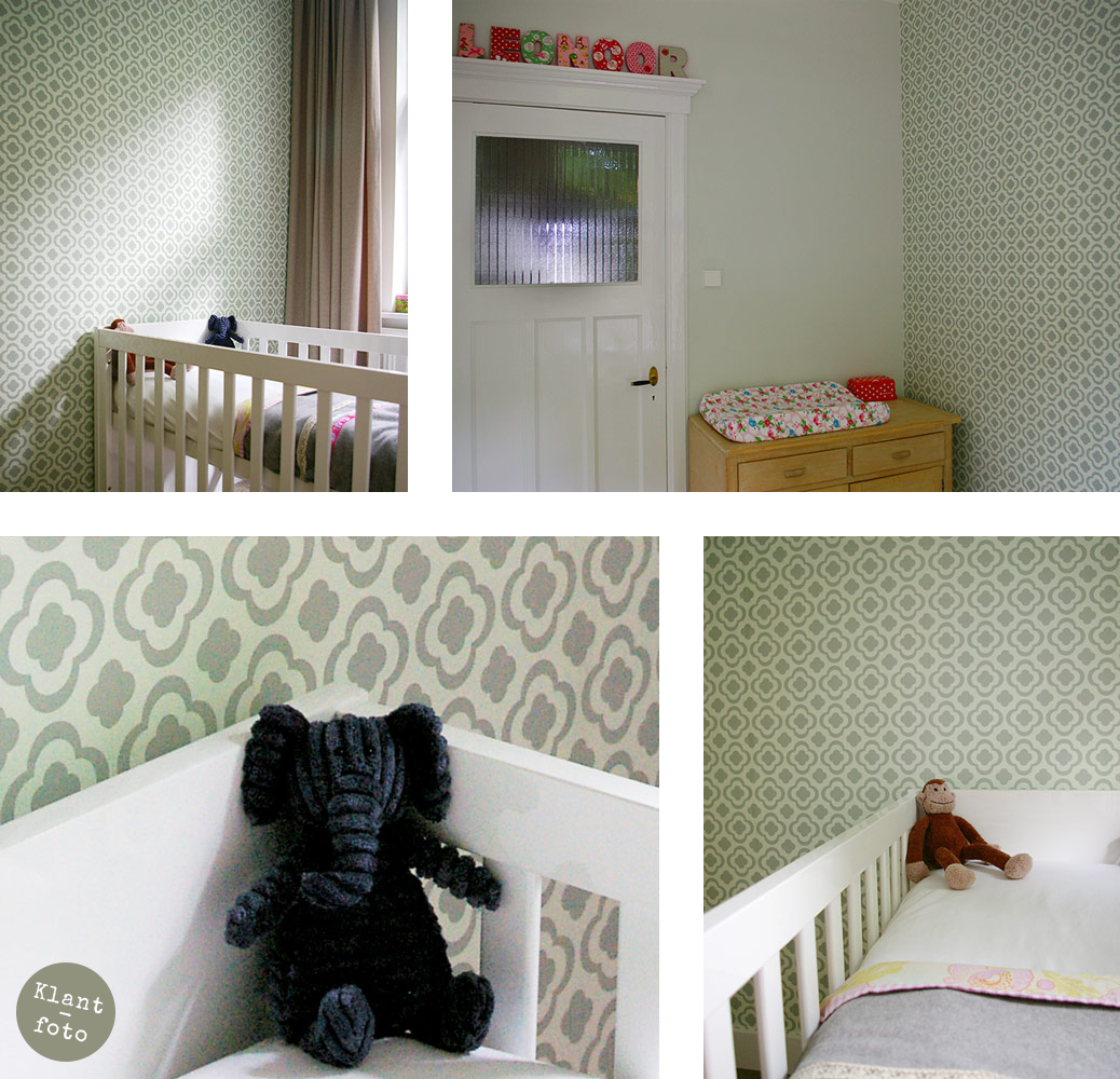 meisjeskamer baby groen