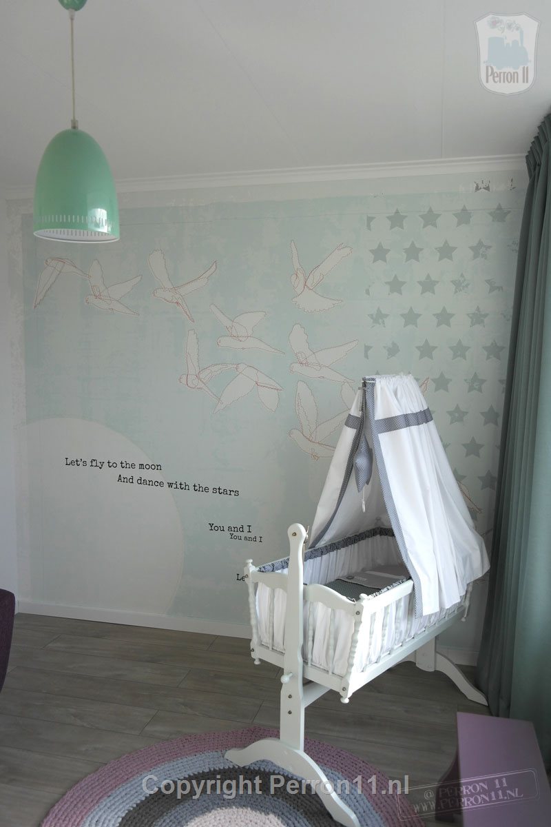 Babykamer blauw voor meisje