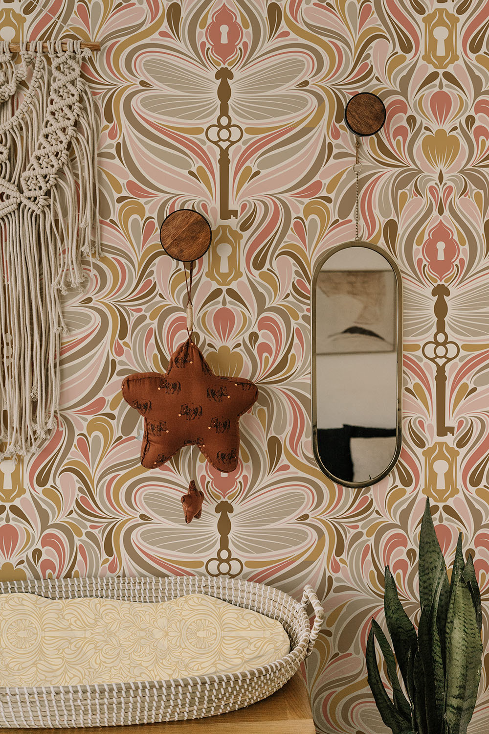 Bohemian kinderkamer met behang Libelle Boho Nouvea