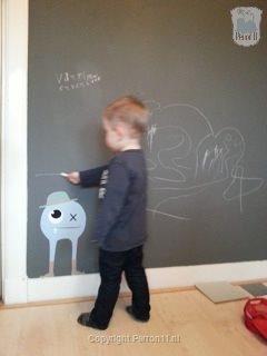 kinderkamerbehang monsters muursticker schoolbordverf