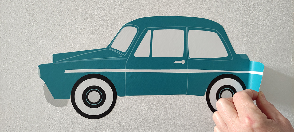 muursticker loshalen