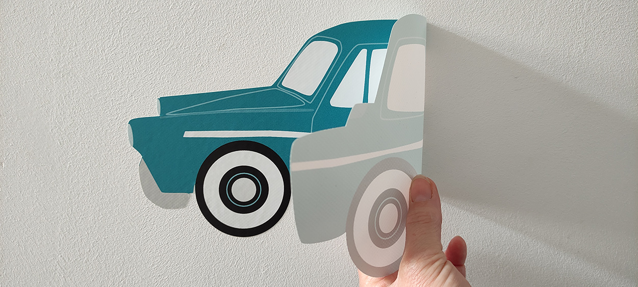 muursticker loshalen