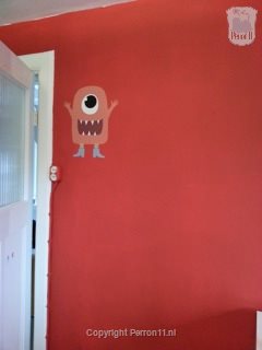 muursticker monster kinderkamerbehang 