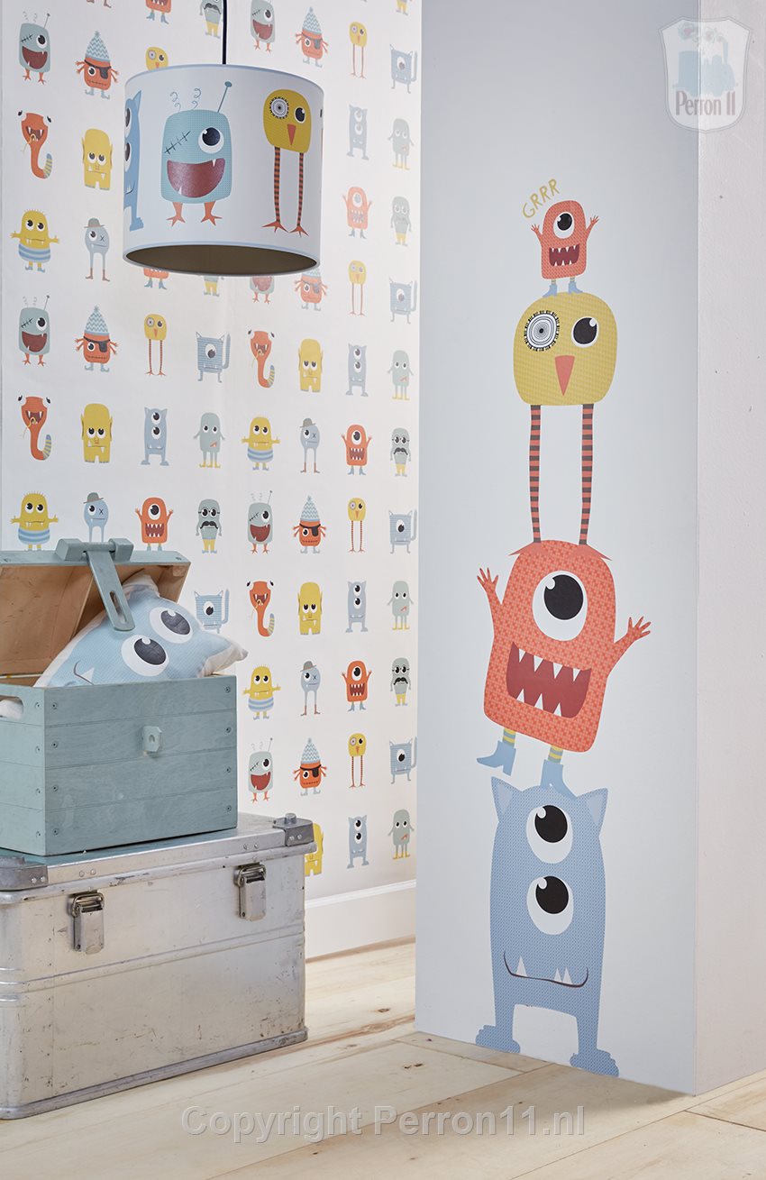 Sfeerfoto van themakamer monsters